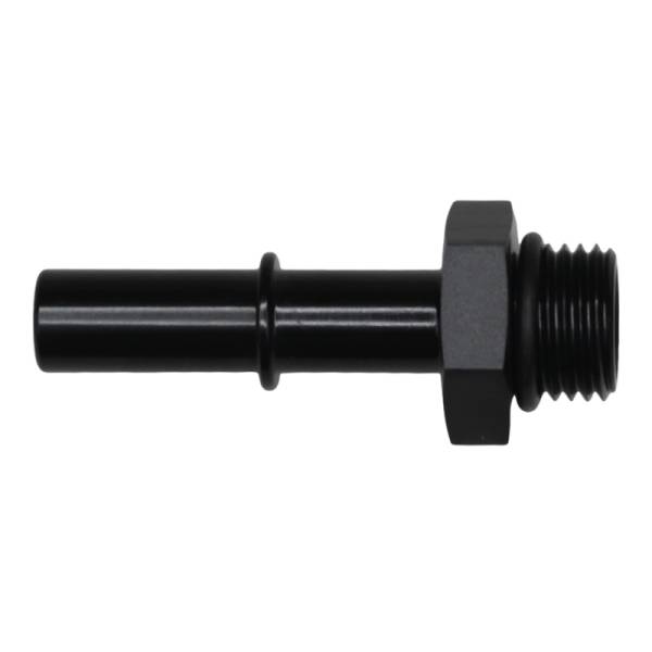 DeatschWerks - DeatschWerks 6AN ORB Male to 3/8in Male EFI Quick Connect Adapter - Anodized Matte Black