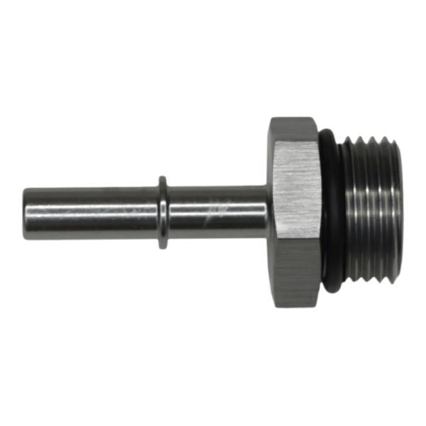 DeatschWerks - DeatschWerks 10AN ORB Male to 5/16in Male EFI Quick Connect Adapter - Anodized DW Titanium