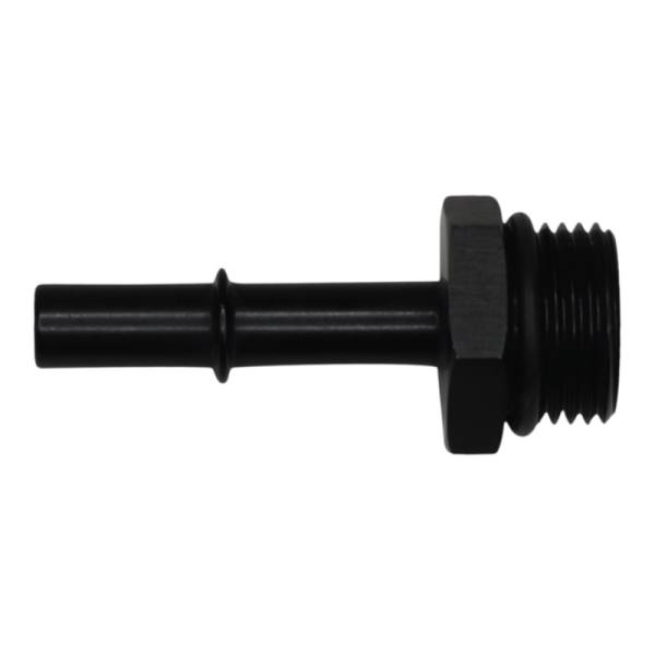 DeatschWerks - DeatschWerks 10AN ORB Male to 3/8in Male EFI Quick Connect Adapter - Anodized Matte Black