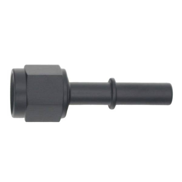 DeatschWerks - DeatschWerks 6AN Female Flare Swivel to 5/16in Male EFI Quick Disconnect - Anodized Matte Black