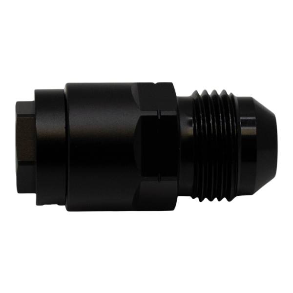 DeatschWerks - DeatschWerks 8AN Male Flare to 5/16in Female EFI Quick Connect Adapter - Anodized Matte Black