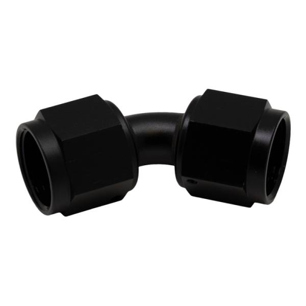 DeatschWerks - DeatschWerks 8AN Flare Female Swivel 45-Degree to 8AN Flare Female Swivel - Anodized Matte Black