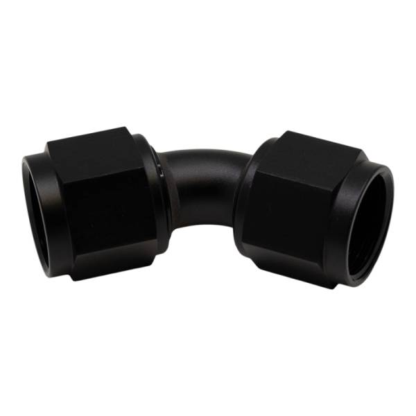 DeatschWerks - DeatschWerks 10AN Flare Female Swivel 45-Degree to 10AN Flare Female Swivel - Anodized Matte Black