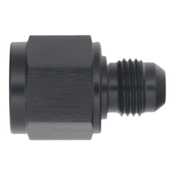 DeatschWerks - DeatschWerks 8AN Female Flare to 6AN Male Flare Reducer - Anodized Matte Black