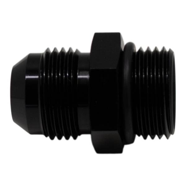 DeatschWerks - DeatschWerks 10AN ORB Male to 10 AN Male Flare Adapter (Incl O-Ring) - Anodized Matte Black