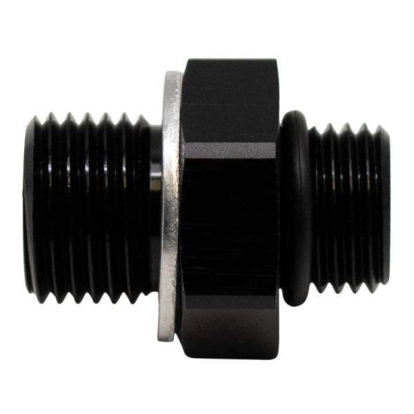 DeatschWerks - DeatschWerks 6AN ORB Male to M16 X 1.5 Metric Male (Incl O-Ring and Washer) - Anodized Matte Black