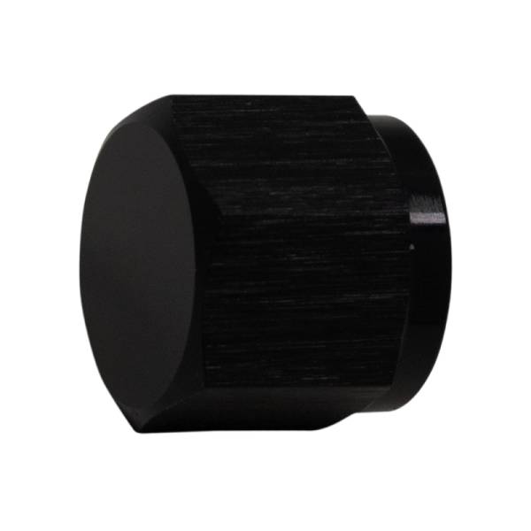 DeatschWerks - DeatschWerks 6AN Female Flare Cap - Anodized Matte Black