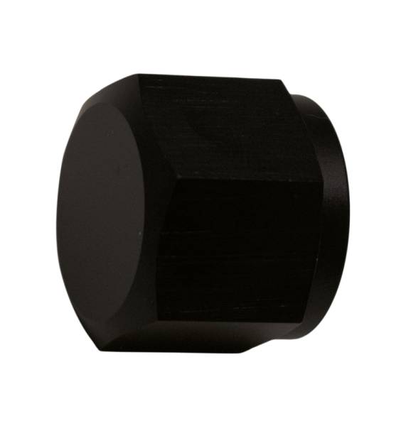 DeatschWerks - DeatschWerks 8AN Female Flare Cap - Anodized Matte Black