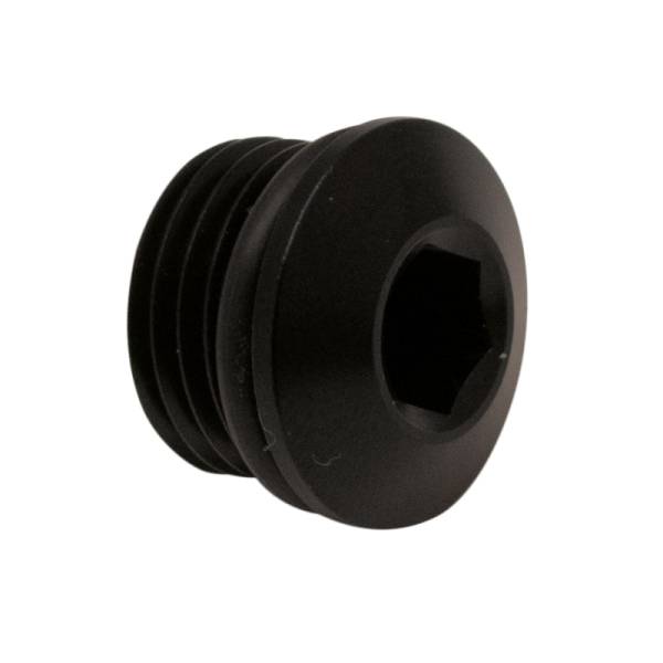 DeatschWerks - DeatschWerks 6AN ORB Male Plug Low Profile Internal Allen/Hex (Incl O-Ring) - Anodized Matte Black