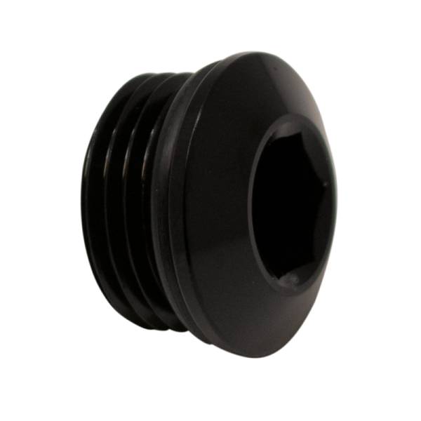 DeatschWerks - DeatschWerks 8AN ORB Male Plug Low Profile Internal Allen/Hex (Incl O-Ring) Anodized Matte Black