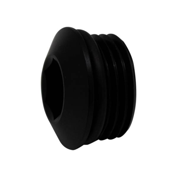 DeatschWerks - DeatschWerks 10AN ORB Male Plug Low Profile Internal Allen/Hex (Incl O-Ring) - Anodized Matte Black