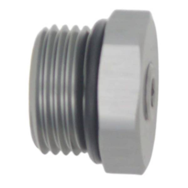 DeatschWerks - DeatschWerks 10AN ORB Male Plug Fitting with 1/8in NPT Gauge Port - Anodized DW Titanium