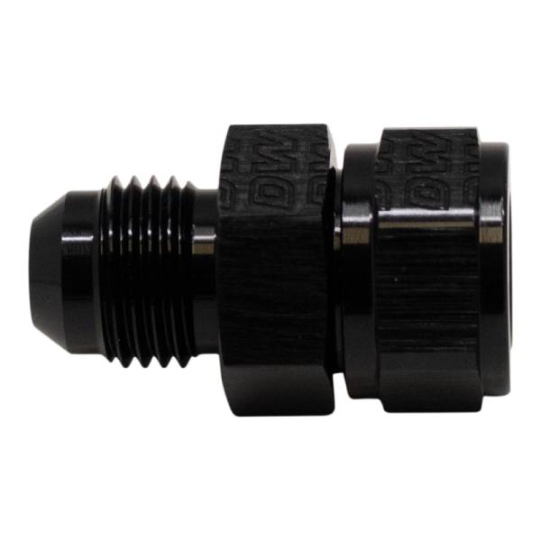 DeatschWerks - DeatschWerks 6AN Male Flare to Fuel Pump Outlet Barb Adapter - Anodized Matte Black