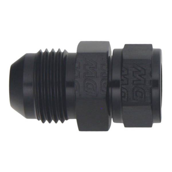 DeatschWerks - DeatschWerks 8AN Male Flare to Fuel Pump Outlet Barb Adapter - Anodized Matte Black