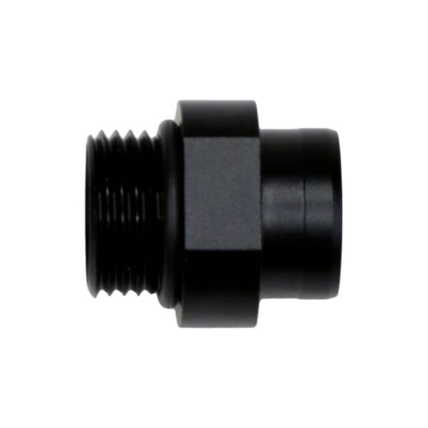 DeatschWerks - DeatschWerks 8AN ORB to S387 Pre-Filter Sock Adapter - Anodized Matte Black