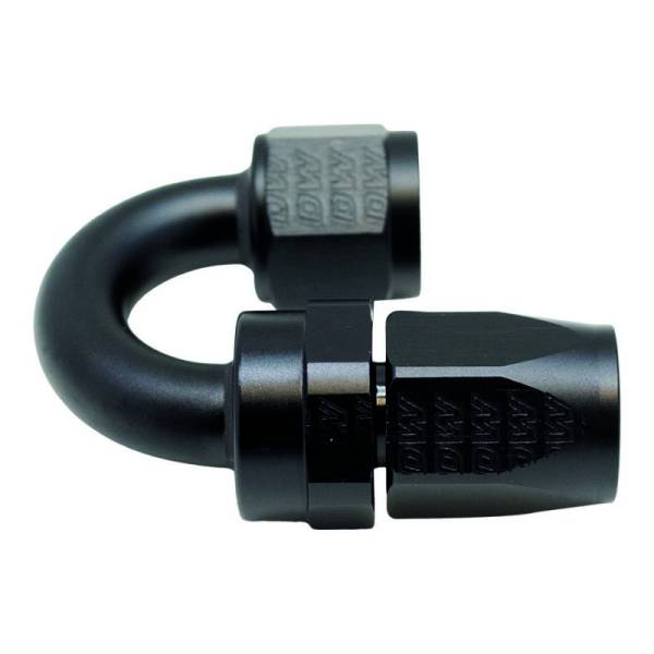 DeatschWerks - DeatschWerks 8AN Female Swivel 180-Degree Hose End CPE - Anodized Matte Black