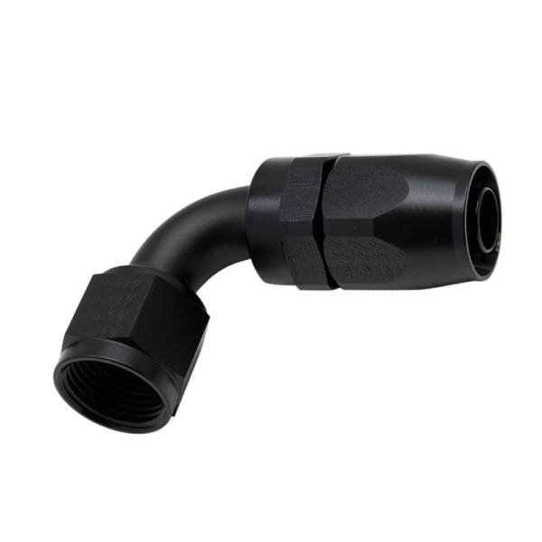 DeatschWerks - DeatschWerks 10AN Female Swivel 90-Degree Hose End CPE - Anodized Matte Black