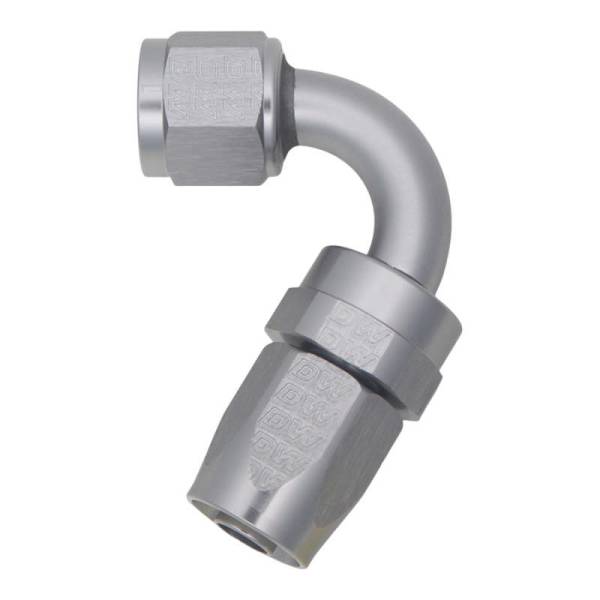 DeatschWerks - DeatschWerks 8AN Female Swivel 120-Degree Hose End CPE - Anodized Titanium