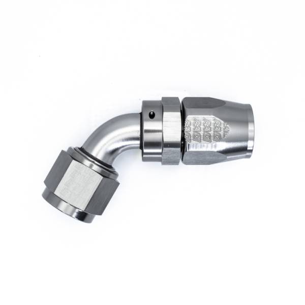 DeatschWerks - DeatschWerks 10AN Female Swivel 60-Degree Hose End CPE - Anodized Titanium