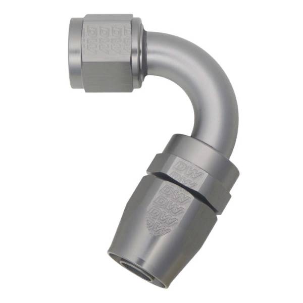 DeatschWerks - DeatschWerks 10AN Female Swivel 120-Degree Hose End CPE - Anodized Titanium