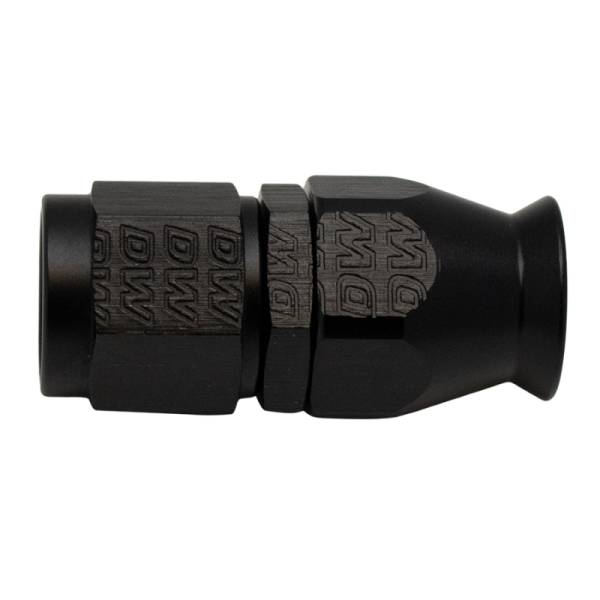 DeatschWerks - DeatschWerks 6AN Female Swivel Straight Hose End PTFE (Incl 1 Olive Insert) - Anodized Matte Black