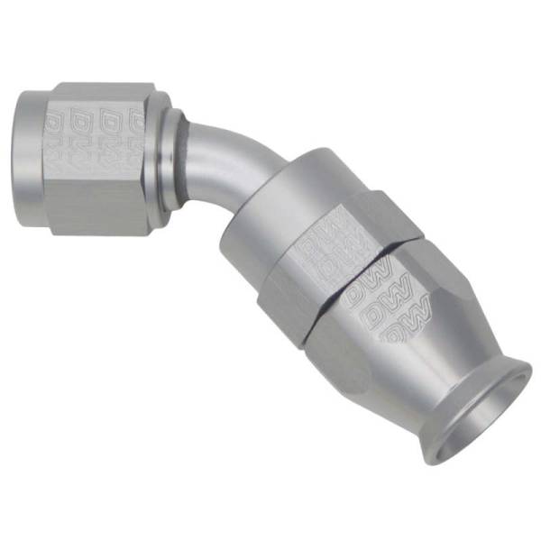 DeatschWerks - DeatschWerks 6AN Female Swivel 45-Degree Hose End PTFE (Incl. 1 Olive Insert)