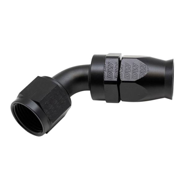 DeatschWerks - DeatschWerks 10AN Female Flare Swivel 60-Degree Hose End PTFE - Anodized Matte Black