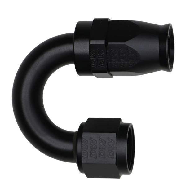 DeatschWerks - DeatschWerks 10AN Female Flare Swivel 180-Degree Hose End PTFE - Anodized Matte Black