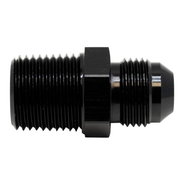 DeatschWerks - DeatschWerks 8AN Male Flare to 1/2in Male NPT Adapter - Anodized Matte Black