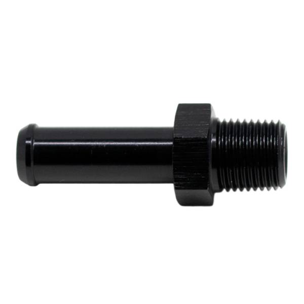 DeatschWerks - DeatschWerks 1/8in NPT Male Thread 5/16in Hose Barb - Anodized Matte Black