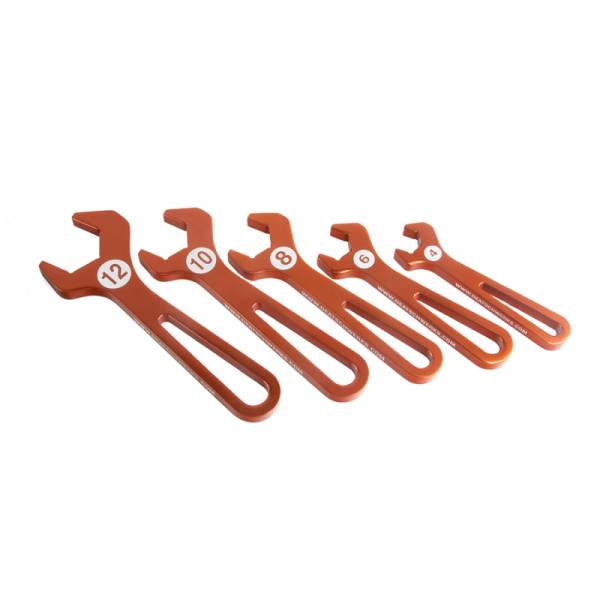 DeatschWerks - DeatschWerks T6061 AN Hose End Wrench Set (Sizes 4, 6, 8, 10,12)