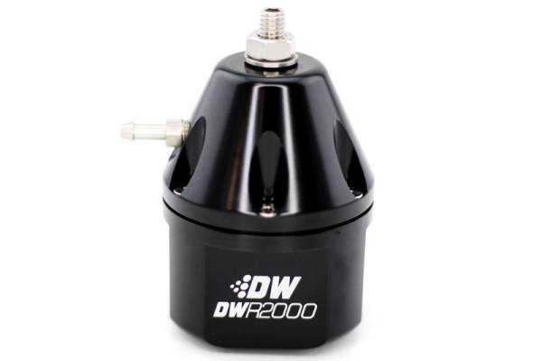 DeatschWerks - DeatschWerks DWR2000 Adjustable Fuel Pressure Regulator - Black