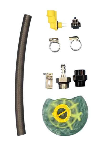 DeatschWerks - DeatschWerks DW650iL Series 650LPH In-Line External Fuel Pump Universal Install Kit