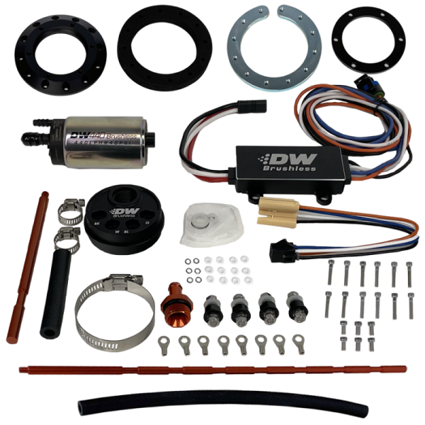 DeatschWerks - DeatschWerks Universal In-Tank Pump Mount w/ DW440 Brushless 415lph Fuel Pump & Controller