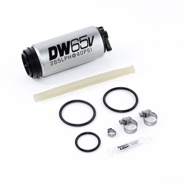 DeatschWerks - DeatschWerks DW65v Series 265 LPH Compact In-Tank Fuel Pump w/ VW/Audi 1.8T FWD Set Up Kit