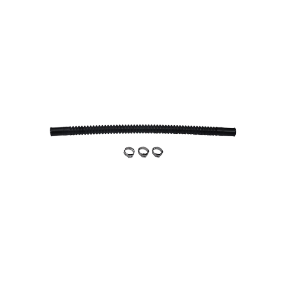 DeatschWerks - Deatschwerks Convoluted Tubing 250mm Length x 8mm ID Side 1 x 8mm ID Side 2 - Black