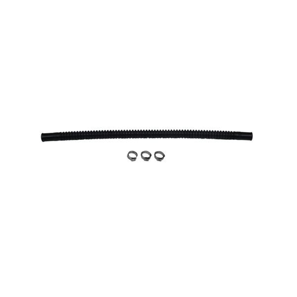 DeatschWerks - Deatschwerks Convoluted Tubing 300mm Length x 8mm ID Side 1 x 8mm ID Side 2 - Black