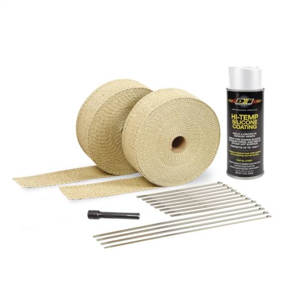 DEI - DEI Exhaust Wrap Kit - Tan Wrap and White HT