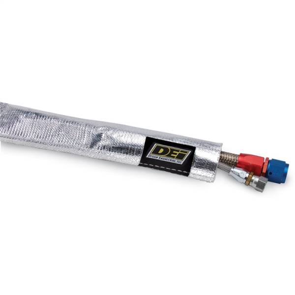 DEI - DEI Heat Sheath 1/2in I.D. x 3ft - Aluminized Sleeving - Sewn Edge