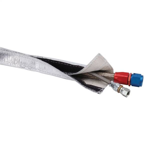 DEI - DEI Heat Shroud 3/4in I.D. x 3ft - Aluminized Sleeving - Hook and Loop Edge