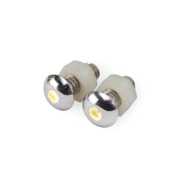 DEI - DEI LED Lighted Button Head Bolts Universal Accent Lighting - 2-pack - White