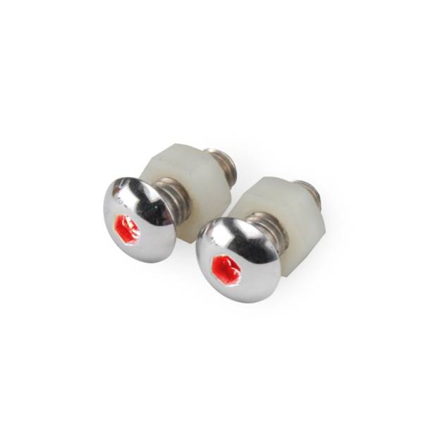 DEI - DEI LED Lighted Button Head Bolts Universal Accent Lighting - 2-pack - Red