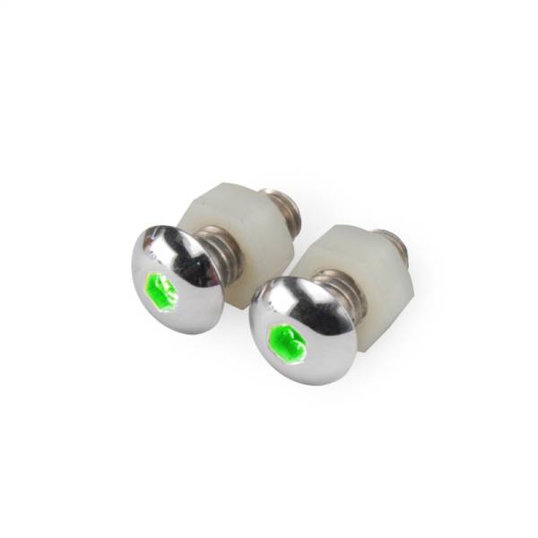 DEI - DEI LED Lighted Button Head Bolts Universal Accent Lighting - 2-pack - Green