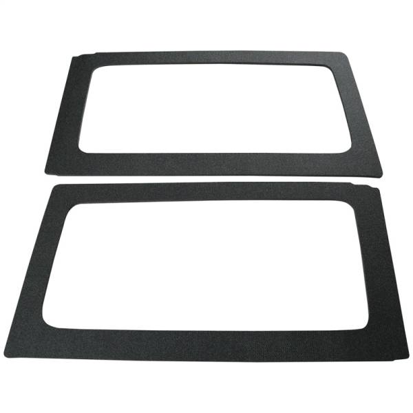 DEI - DEI 11-18 Jeep Wrangler JK 2-Door Boom Mat Rear Side Window Trim - 2 Piece - Black