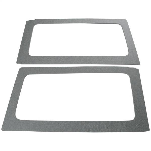 DEI - DEI 11-18 Jeep Wrangler JK 2-Door Boom Mat Rear Side Window Trim - 2 Piece - Gray