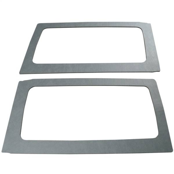 DEI - DEI 11-18 Jeep Wrangler JK 2-Door Boom Mat Rear Side Window Trim - 2 Piece - Gray Leather Look