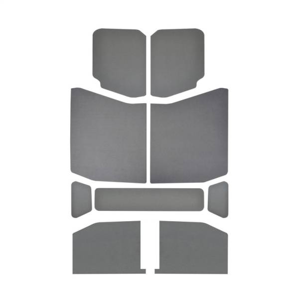 DEI - DEI 18-23 Jeep Wrangler JL 4-Door Boom Mat Headliner - 9 Piece - Gray Leather Look