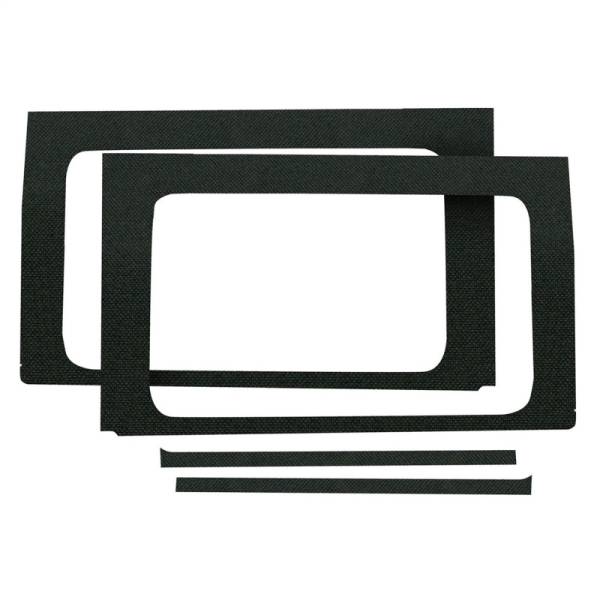 DEI - DEI 18-23 Jeep Wrangler JL 4-Door Boom Mat Rear Side Window Trim - 4 Piece - Black