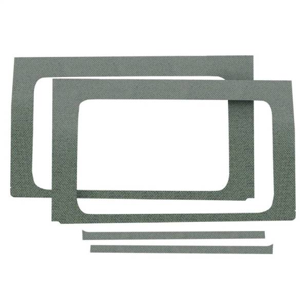 DEI - DEI 18-23 Jeep Wrangler JL 4-Door Boom Mat Rear Side Window Trim - 4 Piece - Gray