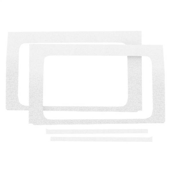 DEI - DEI 18-23 Jeep Wrangler JL 4-Door Boom Mat Rear Side Window Trim - 4 Piece - White